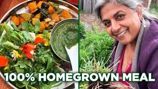 I Made Lunch With Only Food That I Grew • Manju