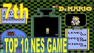 Top 10 Best-Selling NES Game - 7th Dr.Mario - 4.85 Million - Gameplay- YEUGAME