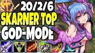 GOD-MODE SKARNER TOP LANE SEASON 10 BUILD 