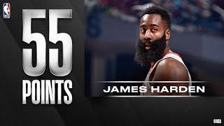 Harden DROPS 55 in Win on Career-High Tying 10 3PM!