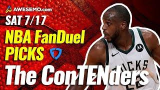 FanDuel NBA DFS Picks Today | Top 10 ConTENders Sat 7/17 | NBA DFS Simulations