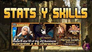 TOSHIRO, ULQUIORRA E IZURU MACHINE SOCIETY (Stats y Skills) | Bleach Brave Souls Español