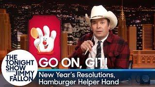 Go On, Git: New Year's Resolutions, Hamburger Helper Hand