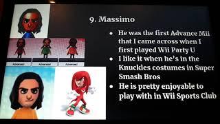 Top 10 Favorite CPU's from the Wii Sports Franchise based by Gender