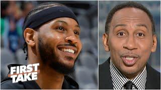 Stephen A. reacts to Carmelo Anthony moving to 10th on the NBA scoring list | First Take