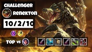 Renekton vs Irelia Top 11.14 Challenger S11 Gameplay (10/2/10) - BR