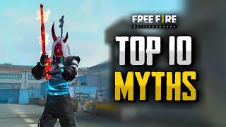 Top 10 Mythbusters in FREE FIRE BATTLEGROUNDS Mobile-Funny Facts