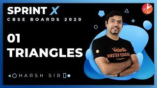 Triangles Class 10 Sprint X 2020 | CBSE Maths Chapter 6 | Tricks Concept Formula | NCERT Vedantu