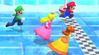 Mario Party 10 - Free-for-All Minigames - Mario vs Luigi vs Peach vs Daisy