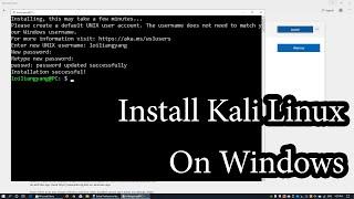 How To Install Kali Linux on Windows 10