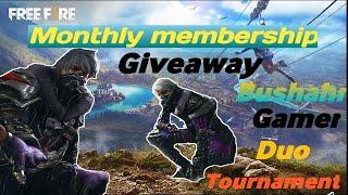 free fire || monthly membership giveaway