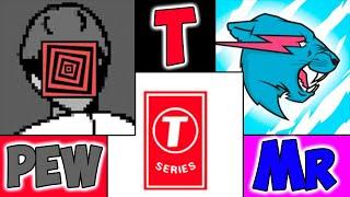 PewDiePie vs T-Series vs MrBeast  | WHO TOP YOUTUBER?! | Stream pewdiepie / t-series / mrbeast