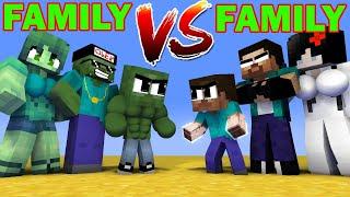 FAMILY VS FAMILY - WHO IS THE BEST MONSTERS - MONSTER SCHOOL