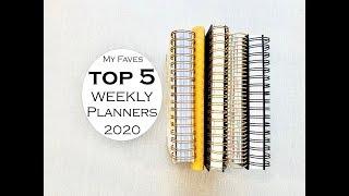 My TOP 5 WEEKLY PLANNERS for 2020!