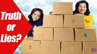 Truth or Lies Challenge | Box of Lies | #SchoolLife #Fun #Kids #CuteSisters | Cute Sisters