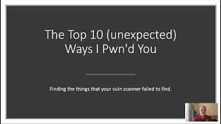 The Top 10 Unexpected Ways I Pwnd You