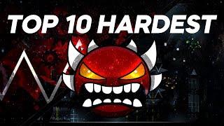 Top 10 HARDEST Demons in GEOMETRY DASH as of 2020! [OFFICIAL]