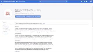 How to Subscribe & Setup FortiWeb Cloud WAF-as-a-Service for Google Cloud | Cloud Security