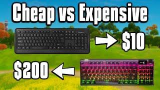 $10 Keyboard vs $200 Keyboard On Fortnite! - Best Fortnite Keyboards!