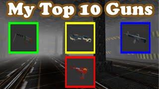 My Top 10 Guns In Survive And Kill The Killers In Area 51