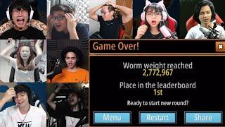 Reaksi Kesal Gamer Gagal Jadi Top Global Cacing (Worms Zone)