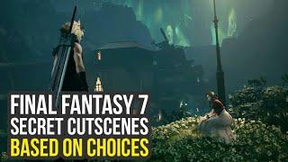 Final Fantasy 7 Remake Secrets - Special Cutscenes Based On Your Choices (FF7 Remake Secrets)