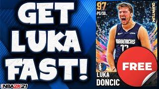 HOW TO GET FREE GALAXY OPAL LUKA DONCIC IN LESS THAN AN HOUR IN NBA 2K21 MyTEAM!