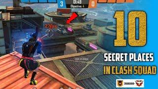 Top 10 Clash Squad Secret Place || Part-3 || Tips and Tricks Garena free fire