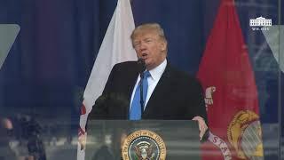 President Trump and The First Lady Attend the New York City Veterans Day Parade