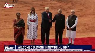 RED CARPET FOR TRUMP: India gives HUGE welcome ceremony for Trump