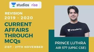 Revision (21st to 27th) November | Current Affairs 2019 - 2020 | UPSC CSE/IAS 2020 | Prince Luthra