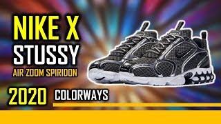 2020 UPCOMING NIKE X STUSSY AIR ZOOM SPIRIDON CAGE 2 SHOES COLORWAYS