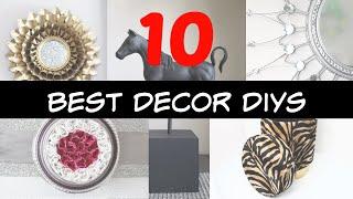 Top 10 best DIY Decor projects. High end looks made easily and inexpensively. Modern glam decor