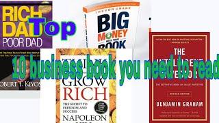 Top 10 business book you need to read