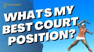 The Best Court Position for Tennis Singles - How deep should you play? + DRILL