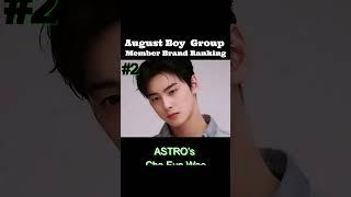 TOP 10! August Boy Group Member Reputation Ranking #short ❤️‍