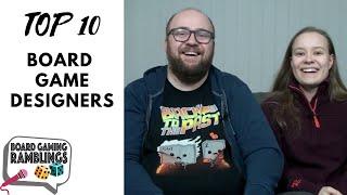 Top 10 Board Game Designers