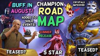 Magneto Buff in August, Prof X & Apocalypse Next Month? & More 5* Sig Stones Soon | Champ Road Map