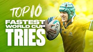 ⏱ Top 10 Fastest RWC Tries ⚡️