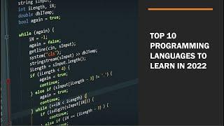 Top 10 programming languages to learn in 2022