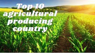 Top 10 agricultural producing country  in the world