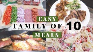 BIG FAMILY MEAL IDEAS \ Cook With Us For Our Large Family of 10