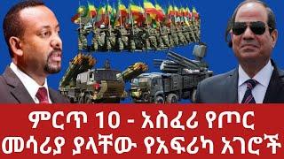 አስፈሪ የጦር መሳሪያ ያላቸው የአፍሪካ ሃያላን አገራት || Top 10 African Military power 2020 || ወሎ ቲዩብ