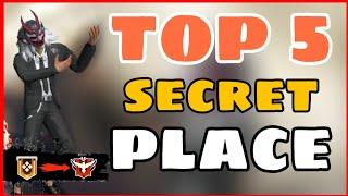 Free Free || Top 5 Secret Place in Free Fire -4G Gamers