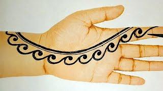 आसान शेडेड मेहँदी डिज़ाइन - Easy Arabic Wedding Mehndi Design- Stylish Backhandअरेबिक दुल्हन मेहँदी