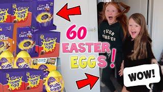 SURPRISING THE GIRLS! I WENT TO THE SHOP & BOUGHT 60 EASTER EGGS!