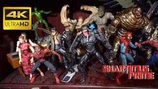 Marvel Legends Spider-Man and Avengers Action Figure Collection Display 2019