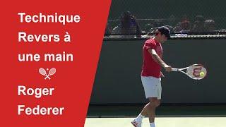 Analyse technique du revers lifté de Roger Federer