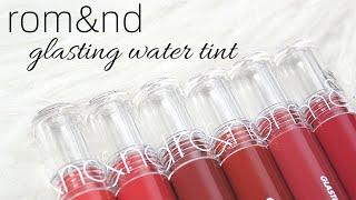 BIYW Review Chapter: #301 ROMAND GLASTING WATER TINT SWATCH & REVIEW