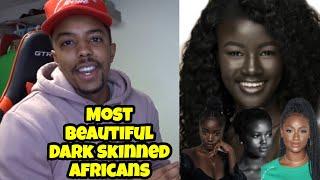 Africa's Top 10 Most Beautiful Dark Skinned Women | REACTION!!!